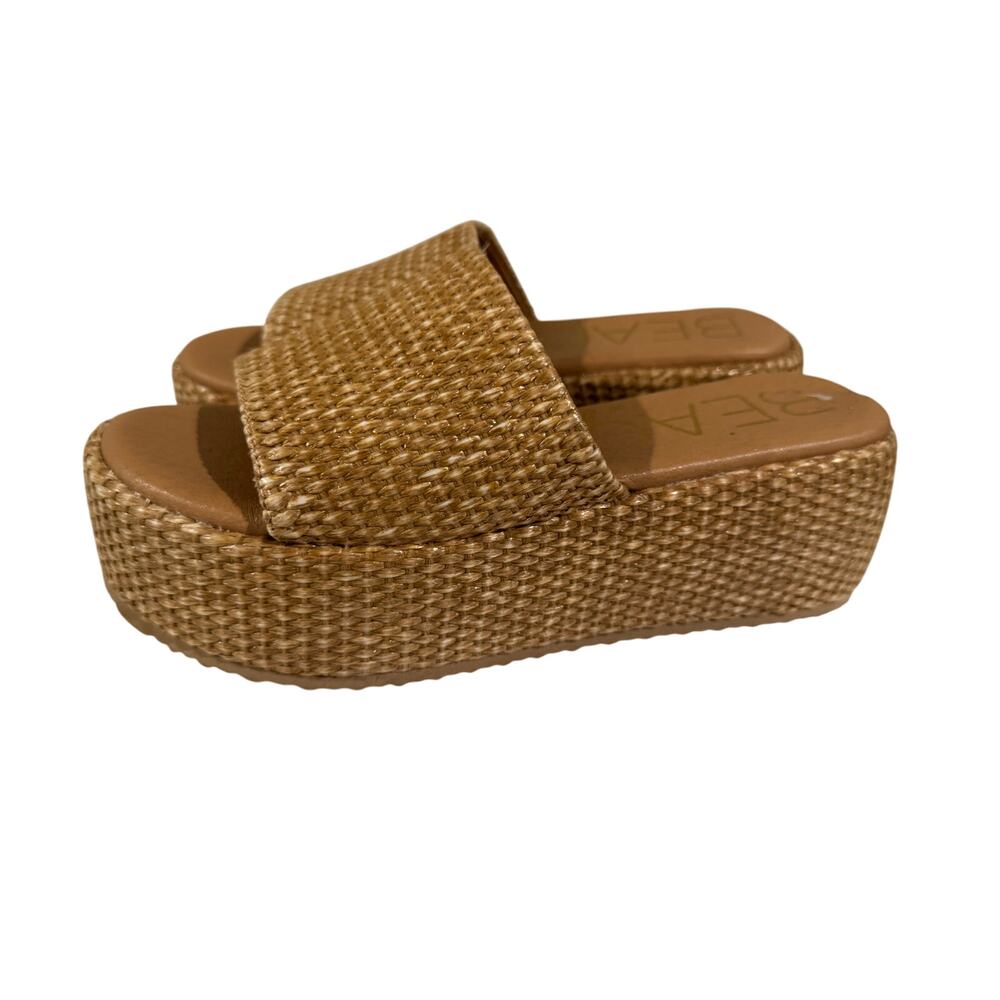 Beach by Matisse Raffia Platform Slip On Sandal 8.5